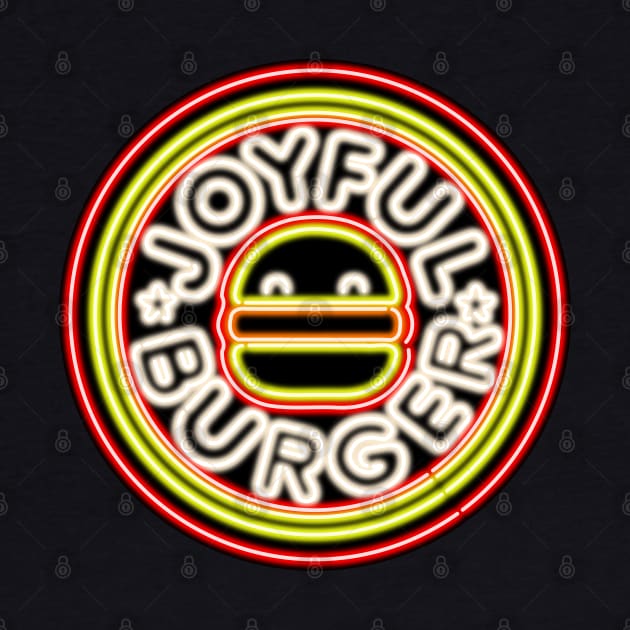 Joyful Burger Logo Neon Sign from The Amazing World of Gumball Top Left by gkillerb